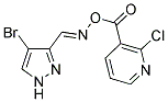 3-[(([(4-BROMO-1H-PYRAZOL-3-YL)METHYLENE]AMINO)OXY)CARBONYL]-2-CHLOROPYRIDINE Struktur