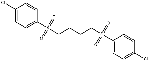 (4-CHLOROPHENYL)(4-[(4-CHLOROPHENYL)SULFONYL]BUTYL)DIOXO-LAMBDA6-SULFANE Struktur