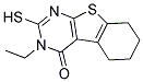 3-ETHYL-2-MERCAPTO-5,6,7,8-TETRAHYDRO-3H-BENZO[4,5]THIENO[2,3-D]PYRIMIDIN-4-ONE Struktur