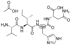 H-VAL-ILE-HIS-ASN-OH ACETATE SALT Struktur