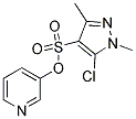 3-PYRIDYL 5-CHLORO-1,3-DIMETHYL-1H-PYRAZOLE-4-SULFONATE Struktur