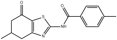 N-(5-METHYL-7-OXO(4,5,6-TRIHYDROBENZOTHIAZOL-2-YL))(4-METHYLPHENYL)FORMAMIDE Struktur