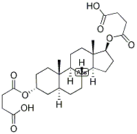 5-ALPHA-ANDROSTAN-3-ALPHA, 17-BETA-DIOL DIHEMISUCCINATE Struktur