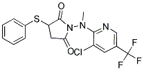 1-[[3-CHLORO-5-(TRIFLUOROMETHYL)-2-PYRIDINYL](METHYL)AMINO]-3-(PHENYLSULFANYL)DIHYDRO-1H-PYRROLE-2,5-DIONE Struktur