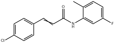 3-(4-CHLOROPHENYL)-N-(5-FLUORO-2-METHYLPHENYL)ACRYLAMIDE Struktur