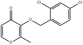 3-[(2,4-DICHLOROBENZYL)OXY]-2-METHYL-4H-PYRAN-4-ONE Struktur