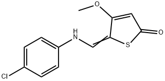 5-[(4-CHLOROANILINO)METHYLENE]-4-METHOXY-2(5H)-THIOPHENONE Structure