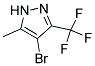 4-BROMO-5-METHYL-3-TRIFLUOROMETHYLPYRAZOLE Struktur