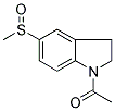 1-ACETYL-2,3-DIHYDRO-5-(METHYLSULPHINYL)-(1H)-INDOLE Struktur