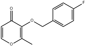 3-[(4-FLUOROBENZYL)OXY]-2-METHYL-4H-PYRAN-4-ONE Struktur