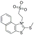 2-(2-METHYLTHIO-BENZO[E]-1,3-BENZOTHIAZOLE-1-YL)-ETHYLSULFONATE Struktur