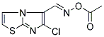 5-([(ACETYLOXY)IMINO]METHYL)-6-CHLOROIMIDAZO[2,1-B][1,3]THIAZOLE Struktur