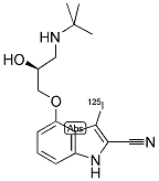 (-)-CYANOPINDOLOL, [125I]IODO- Struktur