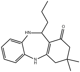 2,10-DIAZA-5,5-DIMETHYL-9-PROPYLTRICYCLO[9.4.0.0(3,8)]PENTADECA-1(11),3(8),12,14-TETRAEN-7-ONE Struktur