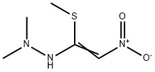 1,1-DIMETHYL-2-[1-(METHYLSULFANYL)-2-NITROVINYL]HYDRAZINE Struktur