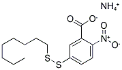 3-CARBOXY-4-NITROPHENYL OCTYL DISULFIDE AMMONIUM SALT Struktur