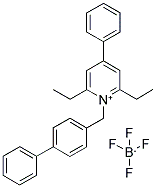 N-(4-BIPHENYL)-2,6-DIETHYL-4-PHENYLPYRIDINIUM FLUOROBORATE Struktur