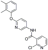 N3-[6-(2,3-DIMETHYLPHENOXY)-3-PYRIDYL]-2-CHLORONICOTINAMIDE Struktur