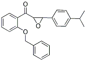 [2-(BENZYLOXY)PHENYL][3-(4-ISOPROPYLPHENYL)OXIRAN-2-YL]METHANONE Struktur