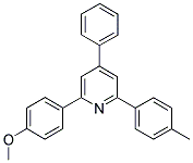 2-(4-METHOXYPHENYL)-4-PHENYL-6-(4-TOLYL)PYRIDINE Struktur