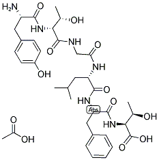 H-TYR-D-THR-GLY-LEU-PHE-THR-OH ACOH Struktur