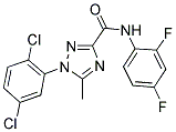 1-(2,5-DICHLOROPHENYL)-N-(2,4-DIFLUOROPHENYL)-5-METHYL-1H-1,2,4-TRIAZOLE-3-CARBOXAMIDE Struktur