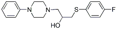 1-[(4-FLUOROPHENYL)SULFANYL]-3-(4-PHENYLPIPERAZINO)-2-PROPANOL Struktur