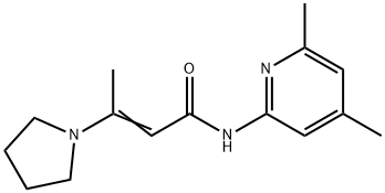 N-(4,6-DIMETHYL-2-PYRIDINYL)-3-(1-PYRROLIDINYL)-2-BUTENAMIDE Struktur