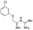 N-[2-(3-CHLOROPHENOXY)ETHANIMIDOYL]GUANIDINE Struktur