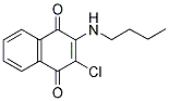 2-(BUTYLAMINO)-3-CHLORONAPHTHOQUINONE Struktur