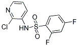 N1-(2-CHLORO-3-PYRIDYL)-2,4-DIFLUOROBENZENE-1-SULFONAMIDE Struktur