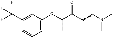 1-(DIMETHYLAMINO)-4-[3-(TRIFLUOROMETHYL)PHENOXY]-1-PENTEN-3-ONE Struktur