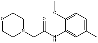 N-(2-METHOXY-5-METHYLPHENYL)-2-MORPHOLINOACETAMIDE Struktur