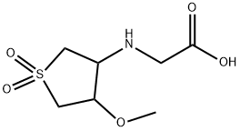 (4-METHOXY-1,1-DIOXO-TETRAHYDRO-1LAMBDA6-THIOPHEN-3-YLAMINO)-ACETIC ACID Struktur