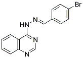 4-BROMOBENZENECARBALDEHYDE N-(4-QUINAZOLINYL)HYDRAZONE Struktur