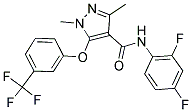 N-(2,4-DIFLUOROPHENYL)-1,3-DIMETHYL-5-[3-(TRIFLUOROMETHYL)PHENOXY]-1H-PYRAZOLE-4-CARBOXAMIDE Struktur