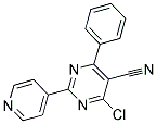 4-CHLORO-6-PHENYL-2-(4-PYRIDINYL)-5-PYRIMIDINECARBONITRILE Struktur