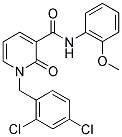 1-(2,4-DICHLOROBENZYL)-N-(2-METHOXYPHENYL)-2-OXO-1,2-DIHYDRO-3-PYRIDINECARBOXAMIDE Struktur