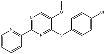 4-[(4-CHLOROPHENYL)SULFANYL]-2-(2-PYRIDINYL)-5-PYRIMIDINYL METHYL ETHER Struktur