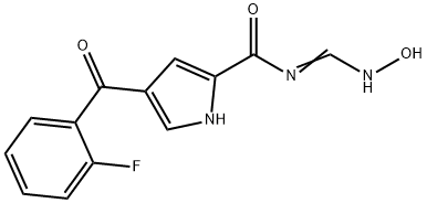 4-(2-FLUOROBENZOYL)-N-[(HYDROXYIMINO)METHYL]-1H-PYRROLE-2-CARBOXAMIDE Struktur