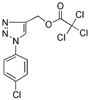 [1-(4-CHLOROPHENYL)-1H-1,2,3-TRIAZOL-4-YL]METHYL 2,2,2-TRICHLOROACETATE Struktur