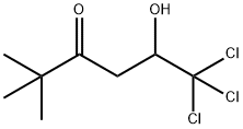 6,6,6-TRICHLORO-5-HYDROXY-2,2-DIMETHYLHEXAN-3-ONE Struktur