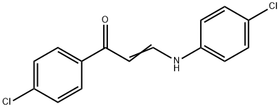 3-(4-CHLOROANILINO)-1-(4-CHLOROPHENYL)-2-PROPEN-1-ONE Struktur