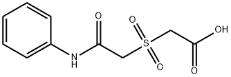 2-[(2-ANILINO-2-OXOETHYL)SULFONYL]ACETIC ACID Struktur