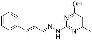 2-(CINNAMYLIDENEHYDRAZINO)-4-HYDROXY-6-METHYLPYRIMIDINE Struktur