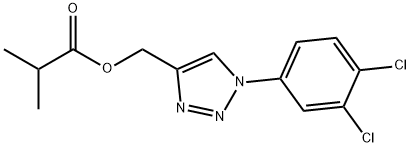 [1-(3,4-DICHLOROPHENYL)-1H-1,2,3-TRIAZOL-4-YL]METHYL 2-METHYLPROPANOATE Struktur