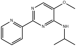 N-ISOPROPYL-5-METHOXY-2-(2-PYRIDINYL)-4-PYRIMIDINAMINE Struktur