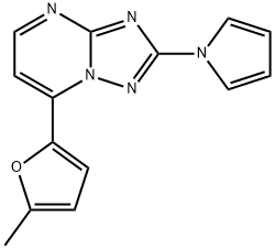 7-(5-METHYL-2-FURYL)-2-(1H-PYRROL-1-YL)[1,2,4]TRIAZOLO[1,5-A]PYRIMIDINE Struktur