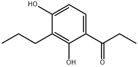 1-(2,4-DIHYDROXY-3-PROPYLPHENYL)PROPAN-1-ONE Struktur