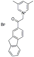 2-(3,5-DIMETHYL-1-PYRIDINIUMYL)-1-(9H-2-FLUORENYL)-1-ETHANONE BROMIDE Struktur